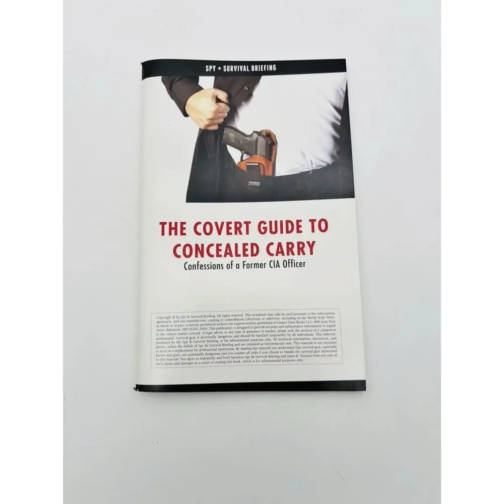 Covert Guide to Concealed Carry Confessions of a Former CIA Officer Book Spy VG